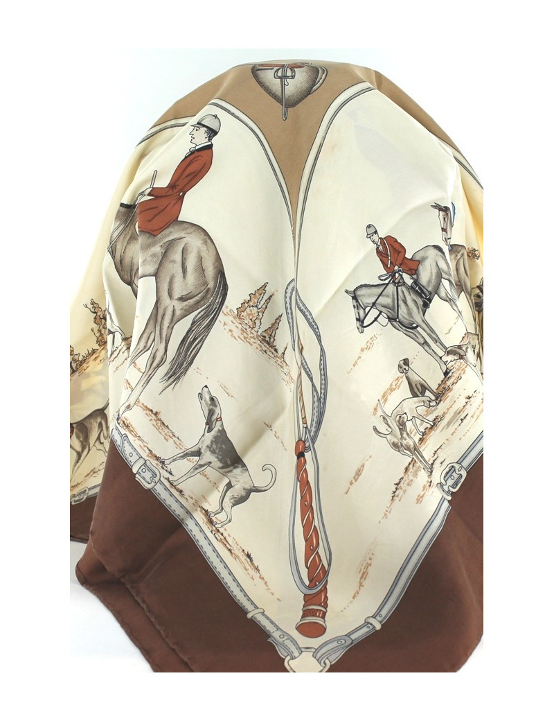 Foulard CELINE en soie imprimé 