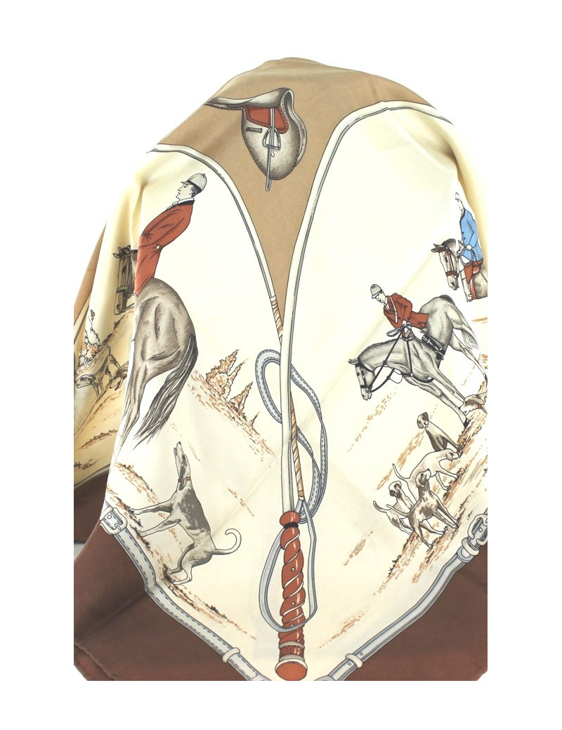 Foulard CELINE en soie imprimé 