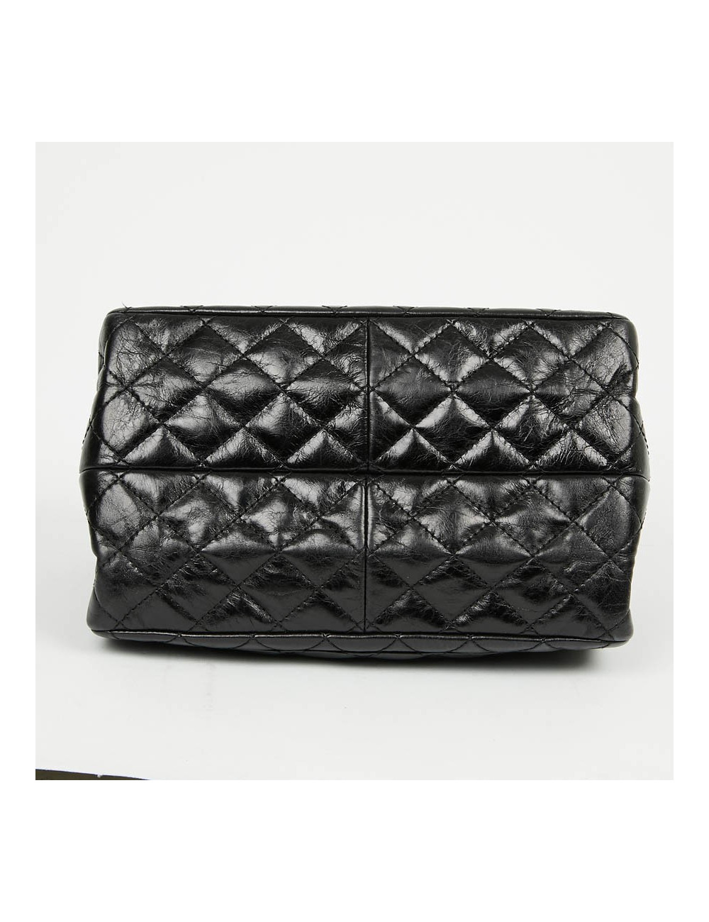 Sac CHANEL cuir froissé noir