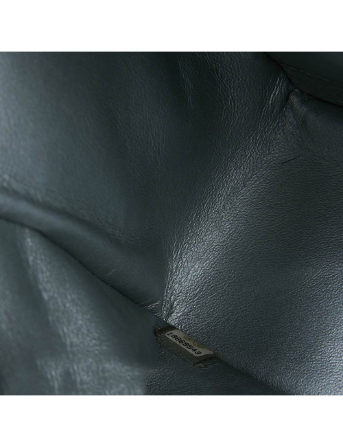 Sac à main CHANEL Jumbo cuir lisse gris acier