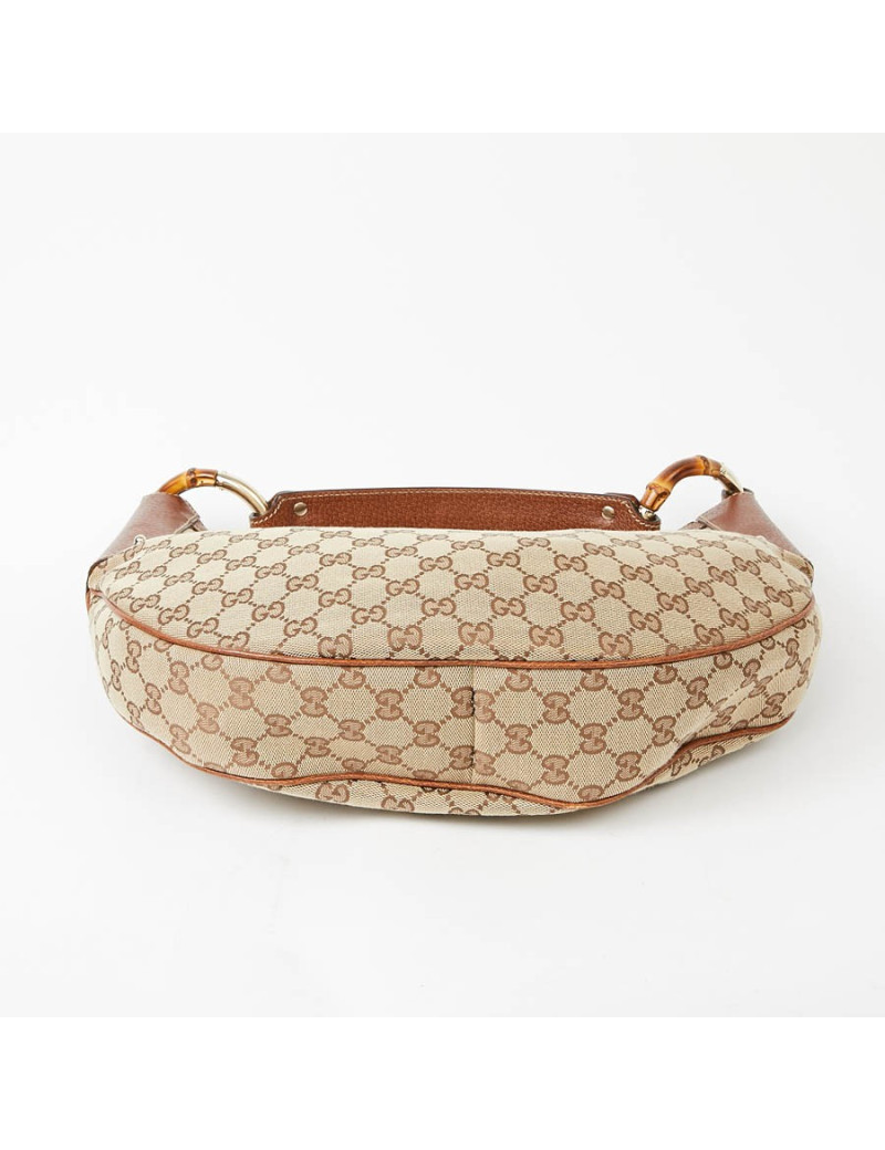 Sac GUCCI Bambou toile monogramme GG