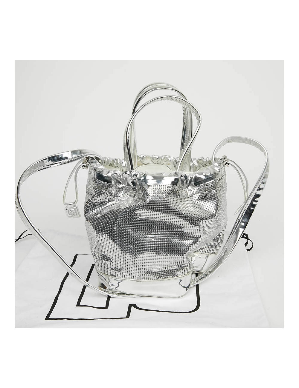 Sac PACO RABANNE cotte de maille argent