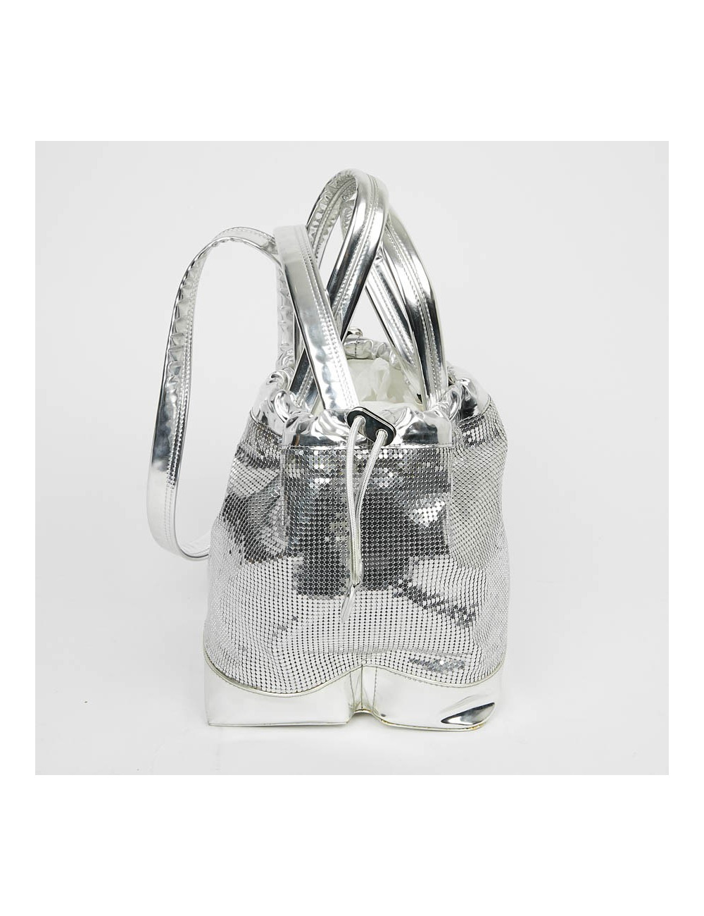 Sac PACO RABANNE cotte de maille argent