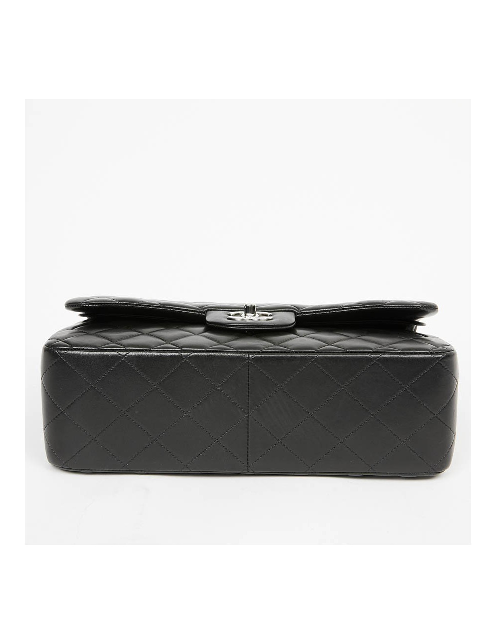 Sac CHANEL Jumbo cuir lisse noir