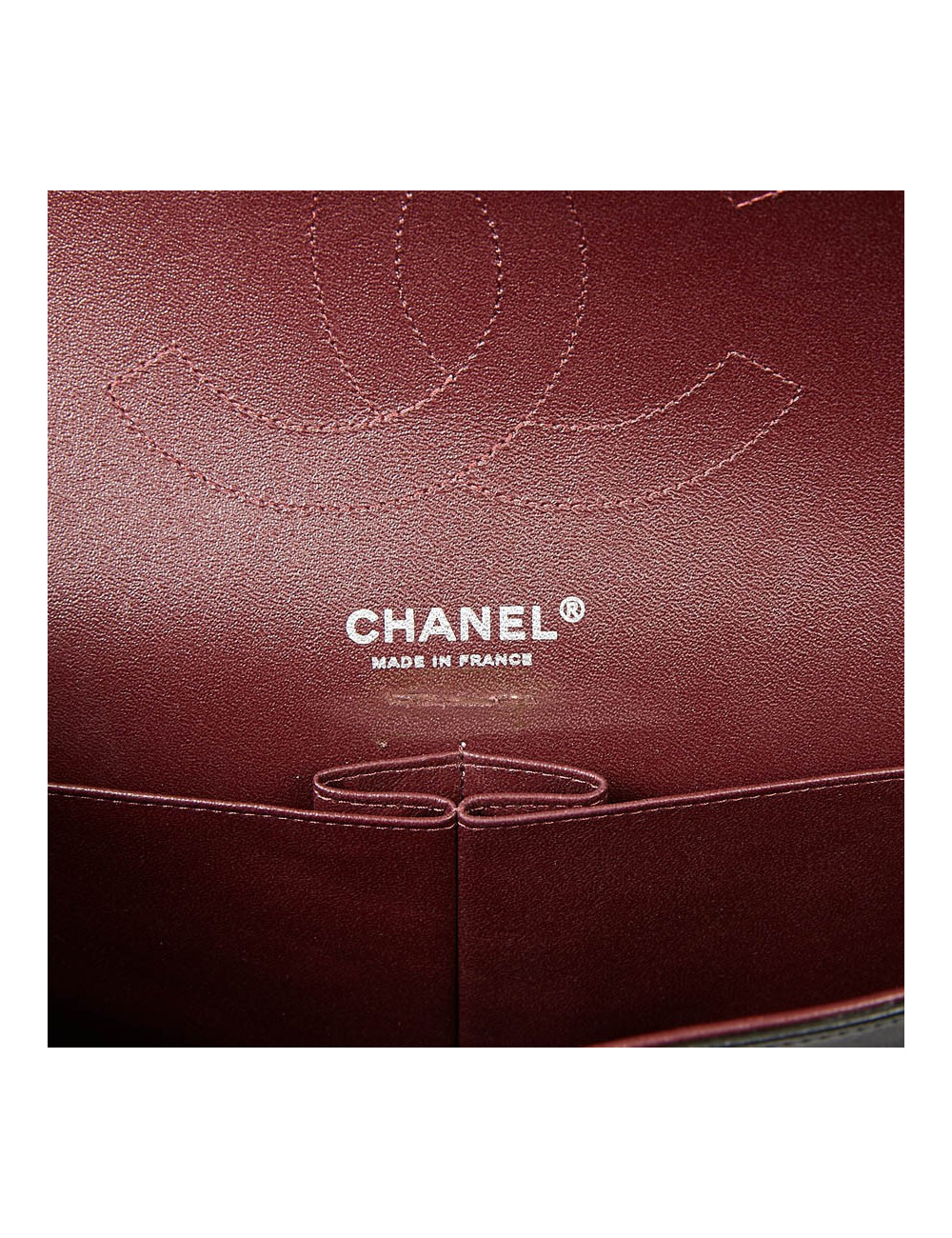 Sac CHANEL Jumbo cuir lisse noir