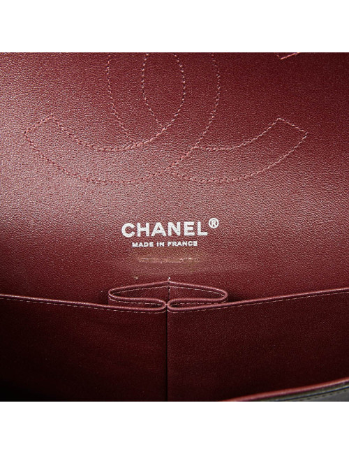 Sac CHANEL Jumbo cuir lisse noir