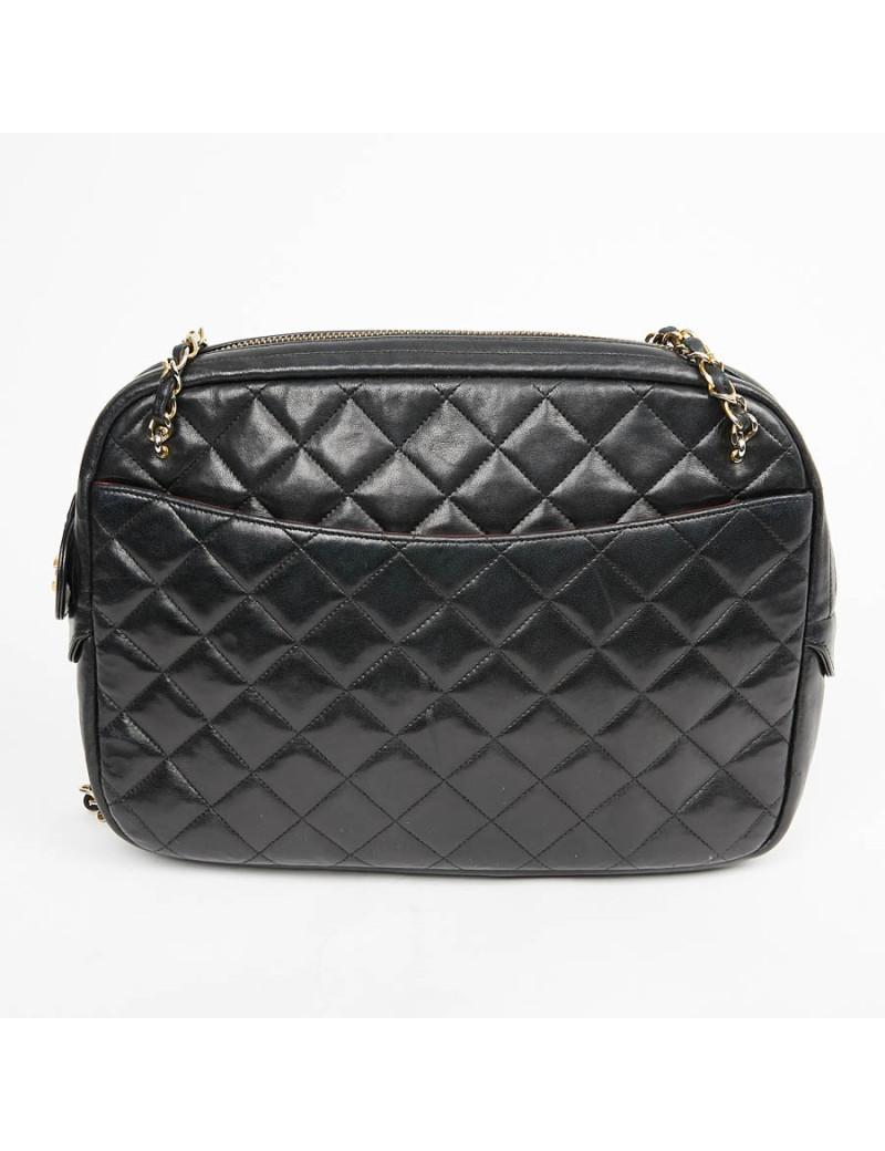 Sac Camera vintage CHANEL cuir matelassé