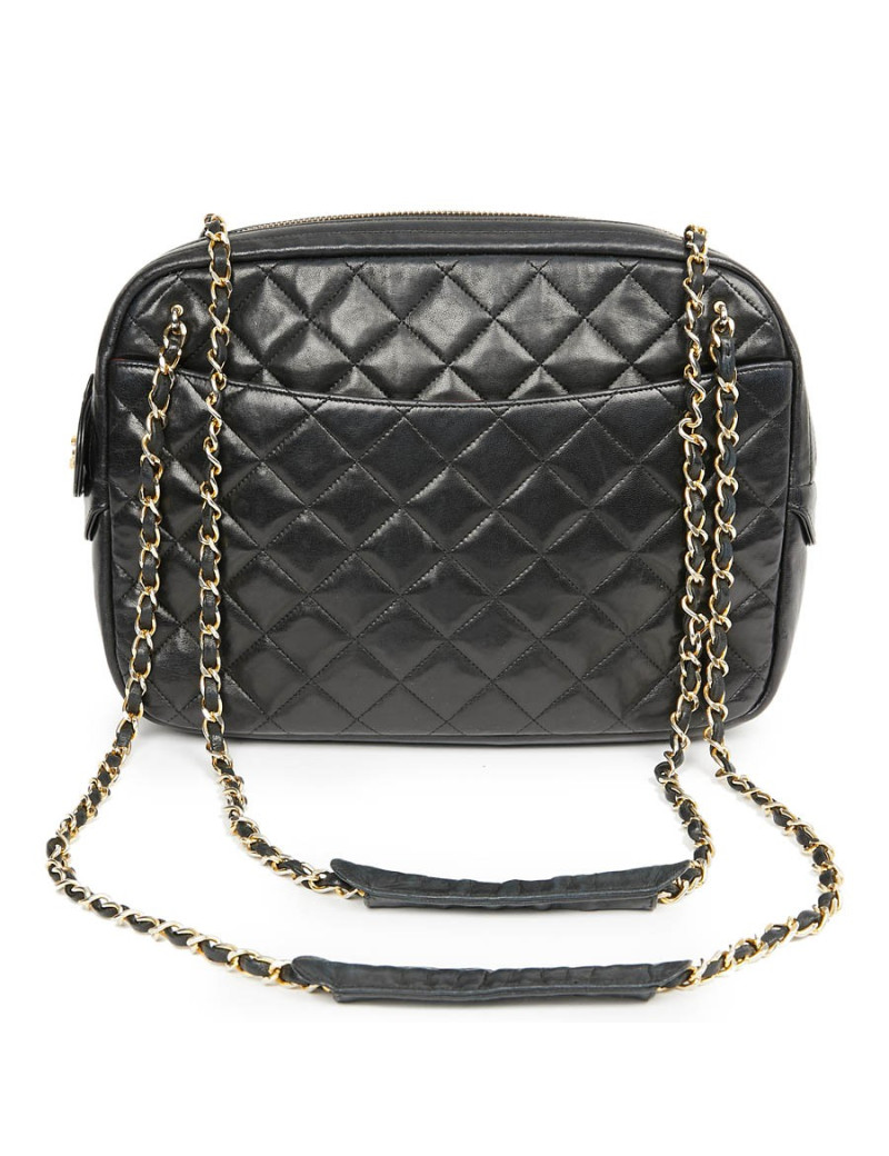 Sac Camera vintage CHANEL cuir matelassé