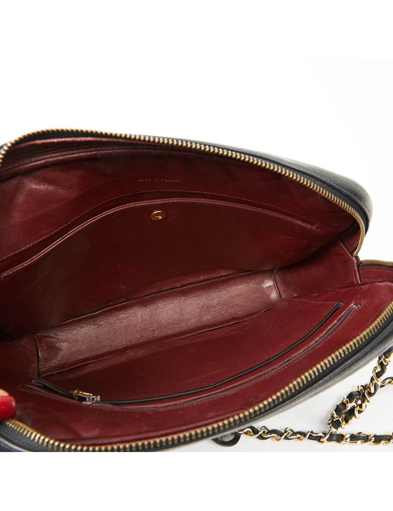 Sac Camera vintage CHANEL cuir matelassé